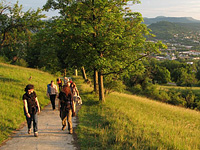 abendsonne auf die achalm