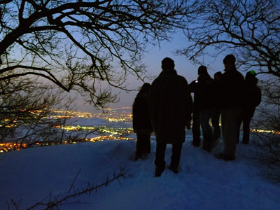 Wanderung zum Breitenstein bei Nacht