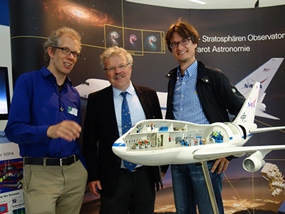 StratoTill Till Credner Astronaut Reinhold Ewald und Matthias Engel vom Sternenpark Projekt